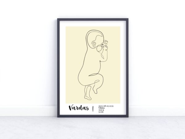 Minimalistiniai metrikai, dešinė, rusva, 4 dizainas, 1 šriftas