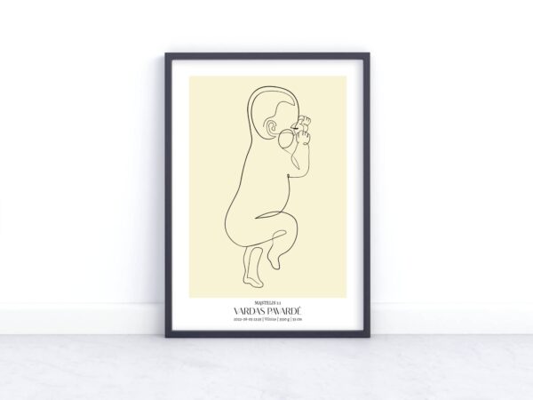 Minimalistiniai metrikai, dešinė, rusva, 4 dizainas, 2 šriftas