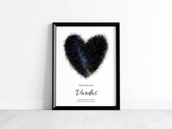 Pažiręs žvaigždėlapis "Širdelė"