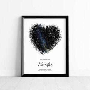 Žvaigždėlapis "Pažirusi širdelė"