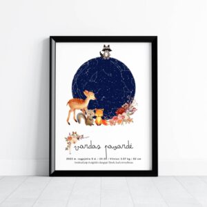 Metrikai-žvaigždėlapis "Miško gyvūnai"