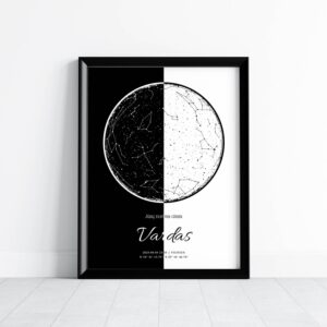 Žvaigždėlapis "Juoda balta"