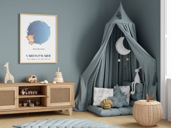 Metrikai-žvaigždėlapis "Mylintis meškutis" - Image 3