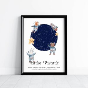 Metrikai-žvaigždėlapis "Kosmose"