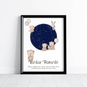 Metrikai-žvaigždėlapis "Meškučiai"