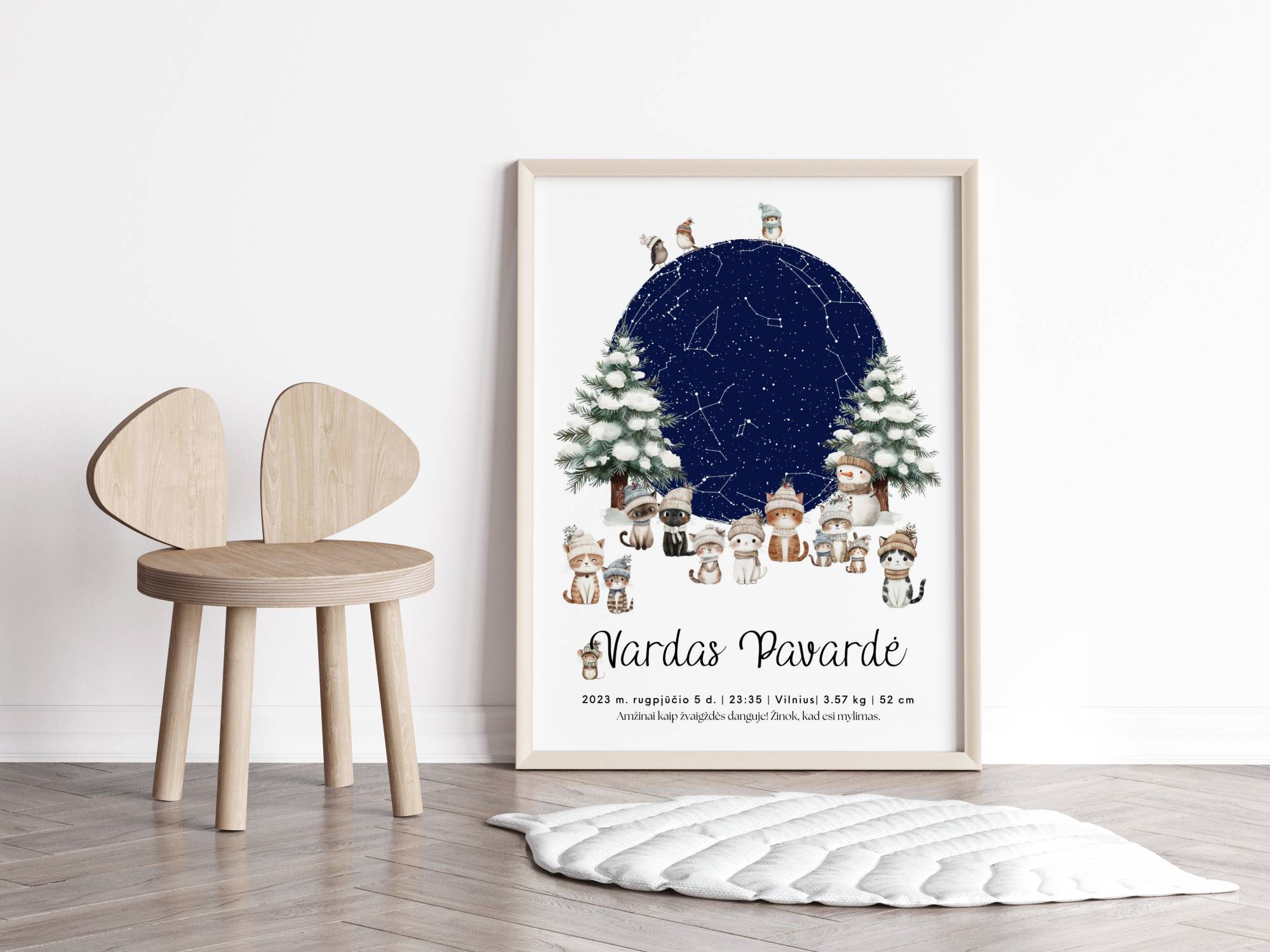 Metrikai-žvaigždėlapis "Žiemiškai" - Image 2